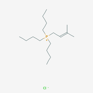 molecular formula C17H36ClP B14656861 Tributyl(3-methylbut-2-EN-1-YL)phosphanium chloride CAS No. 52750-96-6