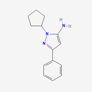 1-cyclopentyl-3-phenyl-1H-pyrazol-5-amine