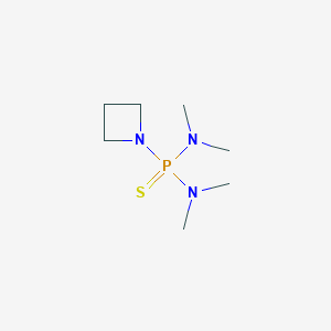 molecular formula C7H18N3PS B14656884 P-Azetidin-1-yl-N,N,N',N'-tetramethylphosphonothioic diamide CAS No. 40725-83-5