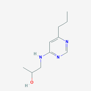 molecular formula C10H17N3O B1465690 1-[(6-Propylpyrimidin-4-yl)amino]propan-2-ol CAS No. 1250727-31-1