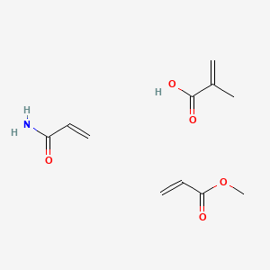 molecular formula C11H17NO5 B14656927 Methyl prop-2-enoate;2-methylprop-2-enoic acid;prop-2-enamide CAS No. 51890-90-5