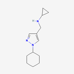 N-[(1-cyclohexyl-1H-pyrazol-4-yl)methyl]cyclopropanamine
