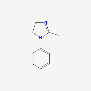 molecular formula C10H12N2 B14656937 2-Methyl-1-phenyl-4,5-dihydro-1H-imidazole CAS No. 41817-83-8