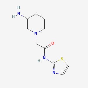 2-(3-aminopiperidin-1-yl)-N-(1,3-thiazol-2-yl)acetamide