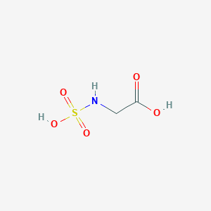 molecular formula C2H5NO5S B14656962 Glycine, N-sulfo- CAS No. 51250-18-1