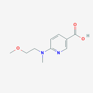 6-[(2-Methoxyethyl)(methyl)amino]pyridine-3-carboxylic acid
