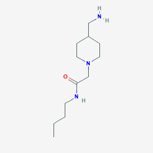 molecular formula C12H25N3O B1465699 2-[4-(aminomethyl)piperidin-1-yl]-N-butylacetamide CAS No. 1247421-85-7
