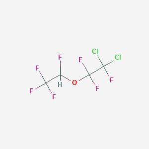 molecular formula C4HCl2F7O B14656996 1,1-Dichloro-1,2,2-trifluoro-2-(1,2,2,2-tetrafluoroethoxy)ethane CAS No. 51410-36-7