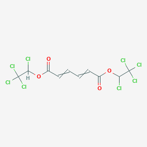 Bis(1,2,2,2-tetrachloroethyl) hexa-2,4-dienedioate