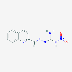 1-Nitro-2-(quinolin-2-ylmethylideneamino)guanidine