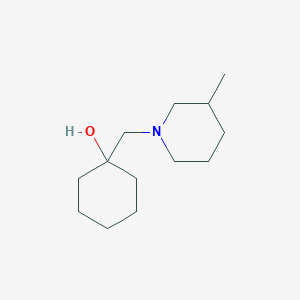 molecular formula C13H25NO B1465705 1-[(3-Methylpiperidin-1-yl)methyl]cyclohexan-1-ol CAS No. 1484840-22-3