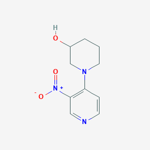 molecular formula C10H13N3O3 B1465706 1-(3-Nitropyridin-4-yl)piperidin-3-ol CAS No. 1052713-90-2