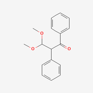 3,3-Dimethoxy-1,2-diphenylpropan-1-one