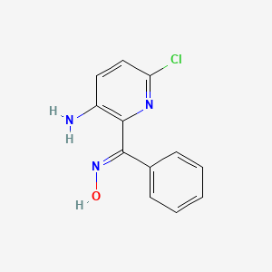 (NE)-N-[(3-amino-6-chloropyridin-2-yl)-phenylmethylidene]hydroxylamine