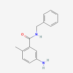 molecular formula C15H16N2O B1465716 5-amino-N-benzyl-2-methylbenzamide CAS No. 301527-53-7