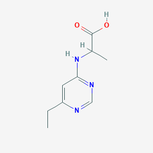 2-[(6-Ethylpyrimidin-4-yl)amino]propanoic acid