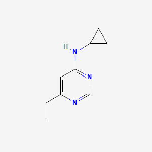 molecular formula C9H13N3 B1465725 N-cyclopropyl-6-ethylpyrimidin-4-amine CAS No. 1248790-05-7