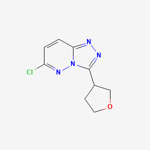 6-Chloro-3-(tetrahydrofuran-3-yl)-[1,2,4]triazolo[4,3-b]pyridazine
