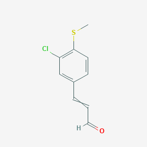 3-[3-Chloro-4-(methylsulfanyl)phenyl]prop-2-enal