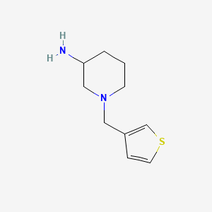 molecular formula C10H16N2S B1465738 1-[(Thiophen-3-yl)methyl]piperidin-3-amine CAS No. 1248157-51-8
