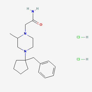 N-(1-Benzylcyclopentyl)-4-methylpiperazinoacetamide dihydrochloride hemihydrate