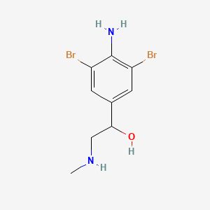 4-Amino-3,5-dibromo-alpha-((methylamino)methyl)benzenemethanol