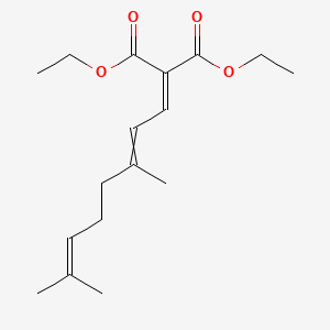 Diethyl (3,7-dimethylocta-2,6-dien-1-ylidene)propanedioate