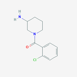 molecular formula C12H15ClN2O B1465746 1-(2-氯苯甲酰)哌啶-3-胺 CAS No. 1248250-12-5