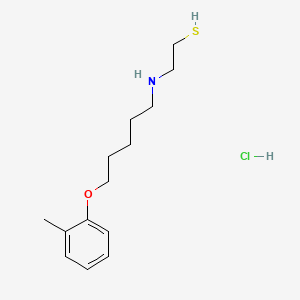 Ethanethiol, 2-((5-(o-tolyloxy)pentyl)amino)-, hydrochloride