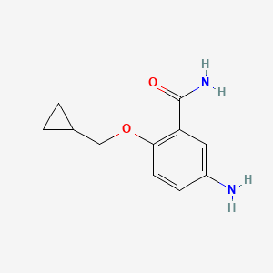 5-Amino-2-cyclopropylmethoxybenzamide