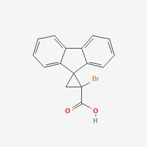 1-Bromospiro[cyclopropane-2,9'-fluorene]-1-carboxylic acid