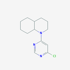B1465754 1-(6-Chloropyrimidin-4-yl)-decahydroquinoline CAS No. 1292108-80-5
