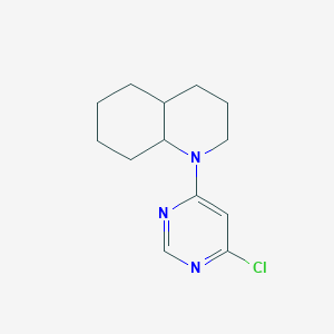 molecular formula C13H18ClN3 B1465754 1-(6-Chloropyrimidin-4-yl)-decahydroquinoline CAS No. 1292108-80-5