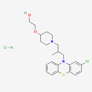 2-Chloro-10-(2-methyl-3-(4-beta-hydroxyethoxypiperidino)propyl)phenothiazine hydrochloride