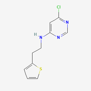 molecular formula C10H10ClN3S B1465761 6-chloro-N-(2-(thiophen-2-yl)ethyl)pyrimidin-4-amine CAS No. 1250508-07-6