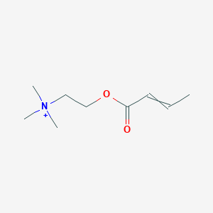 2-[(But-2-enoyl)oxy]-N,N,N-trimethylethan-1-aminium