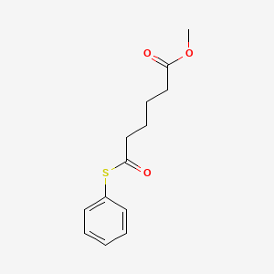 Hexanoic acid, 6-oxo-6-(phenylthio)-, methyl ester