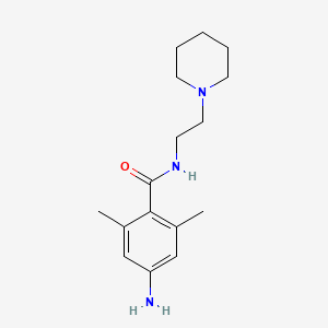 Benzamide, 4-amino-2,6-dimethyl-N-(2-piperidinoethyl)-