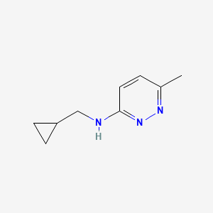 molecular formula C9H13N3 B1465773 N-(cyclopropylmethyl)-6-methylpyridazin-3-amine CAS No. 1247508-34-4