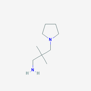 2,2-Dimethyl-3-(pyrrolidin-1-yl)propan-1-amine
