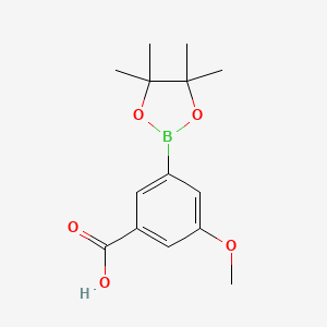 3-Methoxy-5-(4,4,5,5-tetramethyl-1,3,2-dioxaborolan-2-yl)benzoic acid