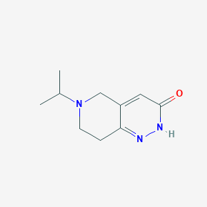 6-(propan-2-yl)-2H,3H,5H,6H,7H,8H-pyrido[4,3-c]pyridazin-3-one