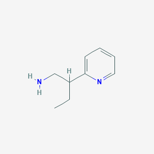 molecular formula C9H14N2 B1465788 2-(Pyridin-2-yl)butan-1-amine CAS No. 1260793-81-4