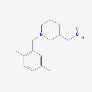molecular formula C15H24N2 B1465790 {1-[(2,5-Dimethylphenyl)methyl]piperidin-3-yl}methanamine CAS No. 1274462-36-0