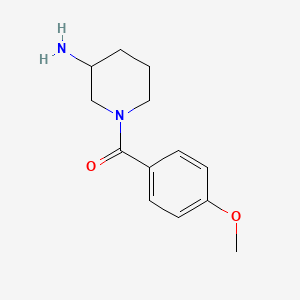 molecular formula C13H18N2O2 B1465792 1-(4-Methoxybenzoyl)piperidin-3-amine CAS No. 1158688-48-2