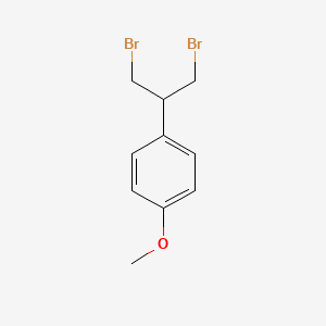 Benzene, 1-[2-bromo-1-(bromomethyl)ethyl]-4-methoxy-