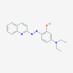 3-(Diethylamino)-6-[2-(quinolin-2-yl)hydrazinylidene]cyclohexa-2,4-dien-1-one