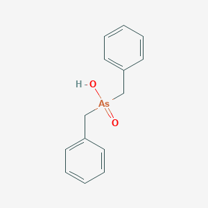 molecular formula C14H15AsO2 B14658065 Dibenzylarsinic acid CAS No. 51043-89-1