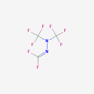 Carbonohydrazonic difluoride, bis(trifluoromethyl)-