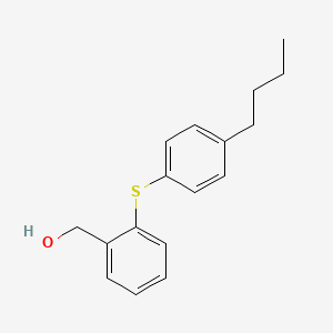 molecular formula C17H20OS B14658098 {2-[(4-Butylphenyl)sulfanyl]phenyl}methanol CAS No. 50900-38-4